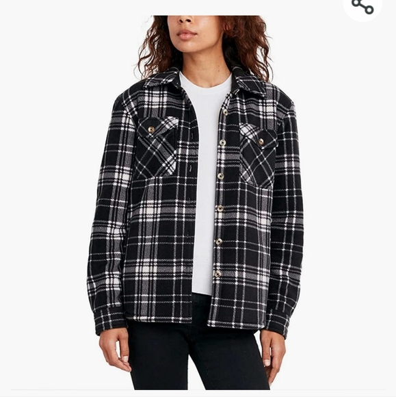 Sage Jackets & Coats Costco Sage Flannel Shirtjacket Poshmark